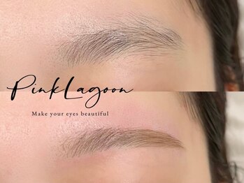 ピンクラグーン 横浜店(PinkLagoon)の写真/横浜では数少ないアイブロウパーマ導入店★【韓国風眉毛アイブロウワックス(間引き付)¥6800】理想の美眉へ!