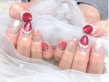 ネイルサロンブリス(nail salon Bliss)/☆苺のショートケーキネイル☆