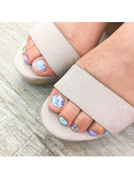 プライズアイリス アイラッシュ 池袋東口店(prize Iris eyelash)/フット♪シェルネイル