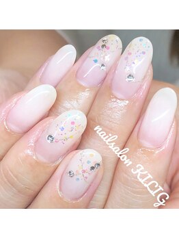ネイルサロン キリグ(KILIG)/オーロラ　ホロネイル