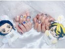お友達とオソロ痛ネイル♪