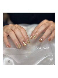 チェック柄ネイル