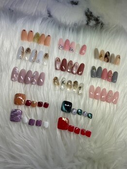 NAILSALON　Chill　東浜店の写真/【豊富な定額デザインをご用意◎】ネイルが初めての方にもオススメ!お好きなデザインを選んで気分もUP♪