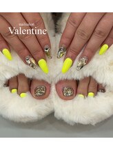 ネイルサロン ヴァレンタイン(nailsalon Valentine)/黄色のネオンからネイル