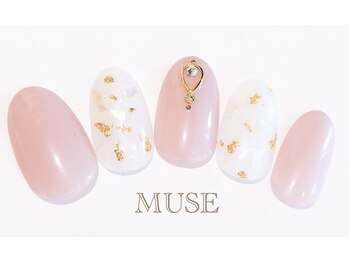 ミューズ MUSE 四街道大日店/大人上品くすみピンクシェル