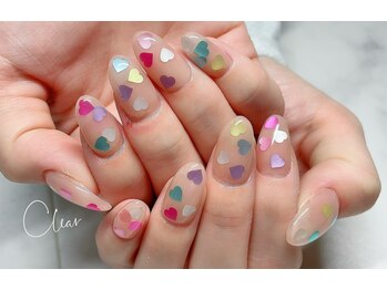 クリア(Clear)/カラフルハート