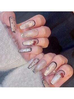 キレイエ ネイルズ(KIREIE NAILS)/大人ガーリーネイル