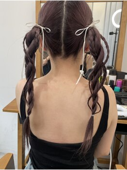 パリス 明治神宮前店(PARiS)/ツイン編み込みアレンジ♪