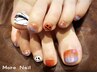 【フットネイル　デザインベース+アート2本】