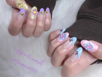ネイルアンドアイラッシュサロン エスポアール(nail&eyelash salon espoir)/パステルフラワー