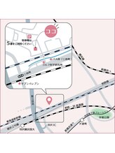 ユミリー/サロンの広域・詳細地図