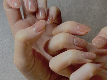 サイン(sin.)/ピンクフラッシュネイル