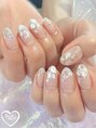 ミイネイル(Me nail)&nbsp;シェルネイル/春ネイル/ワンホンネイル/大人可愛いネイル