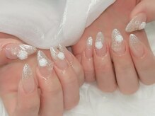 プティ アイビューティ 京橋店(peTiT eyebeauty)/薔薇ネイル　シンプルネイル