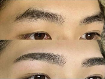 リンク 心斎橋店(Link)の写真/《メンズのご来店も大歓迎》デキる男の新常識!!第一印象を決める目元はプロにお任せ◎トレンド眉で印象UP★