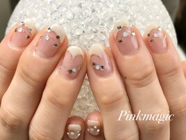 くりぬきハートネイル