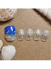 フット　海アート