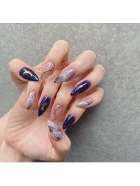 ブルーニュアンスネイル☆