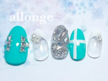 アロンジェ 甲府中央店/ティファニー風ネイル☆