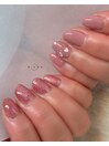 甘めHeart nail