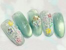 マグネット フラワーネイル