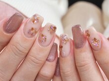 ネイルサロン モネ(Monet)/ニュアンス　フラワー