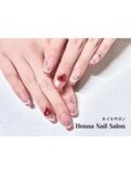 ヘンナコンス(Henna Kongs)/真っ赤なハートで恋するネイル