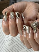 ネイルセッション(nail session)/きれいめ系手描きアート