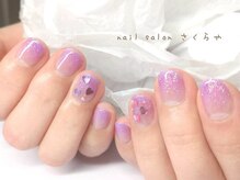 甘いテイストのハートグラデ♪