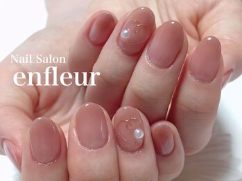 カラーグラデ＋ワイヤー&パール