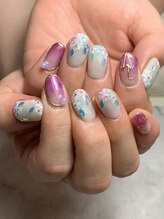 エンヴィ(ENVY)/紫陽花ネイル