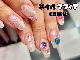 キラキラクリアネイル