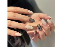 オマモリ ネイル 心斎橋店(omamori nail)/シンプルにピリッとlame