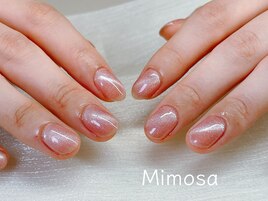 夏梅雨キラキラマグネットネイル