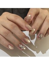 イオ(io.)/リボン×マグネットネイル