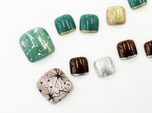 ネイルサロンクイール 宇都宮店(NAIL SALON QUILL)/マグネット×花柄ネイル