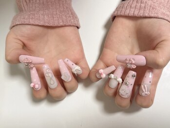 エシンネイルアート 池袋(Eshin nailart)の写真/短い爪や割れやすい爪など自爪に自信がなくてもOK！自然で美しい長さ出しで理想の指先を叶えます♪