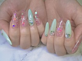 パステル×フラワースカルプ
