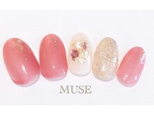 ミューズ MUSE 四街道大日店/大人かわいいくすみピンクシェル