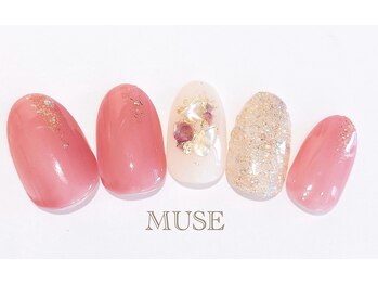 ミューズ MUSE 四街道大日店/大人かわいいくすみピンクシェル