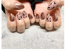 ビューティーサロン リンド(Beauty Salon Lindo)/ピンクネイル　アニマルネイル