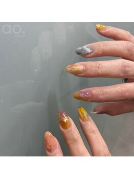 アオ 渋谷(ao.)/カラフルネイル