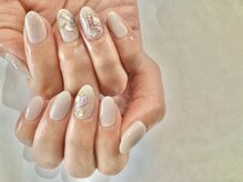 フリースタイル(Free Style)/☆くすみカラーのシェルネイル☆