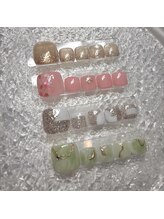 オッドジョブス ネイルアンドアイラッシュ 庚午店(odd jobs)/4月 フット定額デザイン¥8,800