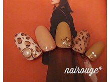 ネイル―ジュ 札幌大通店(nairouge*)/秋冬☆ゴールドヒョウ柄♪