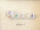 春夏フット　シェルネイル　ラメ