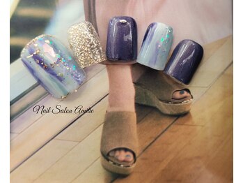 ネイルサロン アミティエ(Nail Salon Amitie)/縦グラnuance foot nail