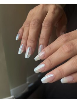 オマモリ ネイル 心斎橋店(omamori nail)/シンプルマーメイドネイル