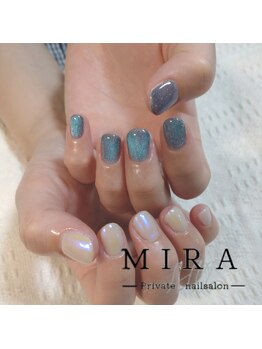 マグネット＆ミラーネイル