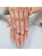 モカネイル(moca nail)/大粒パールネイル